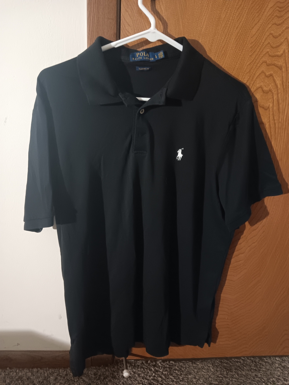 Polo by Ralph Lauren Black Polo with White Pony Logo